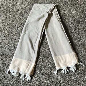 Chic Striped Fringe Trousers